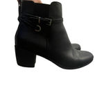 Andiamo Women's Size 9.5 Aniles Faux Leather Ankle Moto Black Booties Boots Photo 8