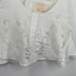 LF  Native Rose Lily Woven Cream Sleeveless Crop Top Women's Size 10 NWT Photo 2