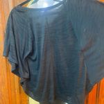 Black Dolman Sleeve Boxy Blouse L Size L Photo 4