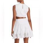 French Connection Esse Cotton Eyelet Cutout Dress in Linen White, NWT, Size 2 Photo 2