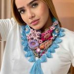 Embroidered Boho Western bandana Photo 2