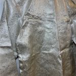 Vintage handmade Chinese jacket Elegant Floral Brocade Jacket pockets medium White Photo 2