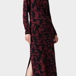 Sweaty Betty NWT  Black Long Sleeve Jersey Knit Graphic Sweater Midi Dress Size 8 Photo 0