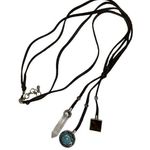 Lucky Brand Bohemian Brown Necklace with Crystal and Turquoise Accents Photo 0