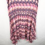 Avenue  Plus Size 18 20 Dress Midi Shift Pink Blue‎ Sleeveless Drawstring 438 Photo 6