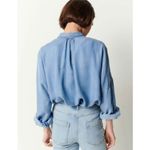 New! SESSUN Botania Oversized Denim Button Photo 4