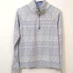 PINK - Victoria's Secret PINK Zig Zag Print Zip Mock Neck Sweater Photo 0