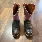 Lucchese  2000 Women’s Pink & Black Full Quill Ostrich Cowboy Boots Size 10 Photo 6