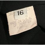 Vintage Cardigan Women's Size 16 Mesh Tasseled Sheer Back Fringed Lightweight Black Photo 5