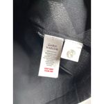 Jason Wu NEW  Pajama Top Womens Medium Black Satin Sleep Button Front Medium Photo 3