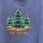 Oarsman 913 navy Up North crew neck sweatshirt sz XL lake life grandmacore cozy Blue Photo 1