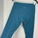 Lululemon  Align High Rise Crop Leggings Sz 10 Blue Green Nulu Photo 11