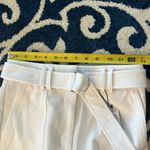 EXPRESS  White Belted Dress Pants Cargo New Ankle Super High Rise Photo 9
