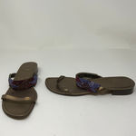 Stuart Weitzman Diamond Crystal Jewel Embellished Fringe Slip On Sandals Shoes Photo 0