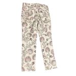 ANTHROPOLOGIE Pilcro & The Letterpress Pants Floral Stet Ankle Crop Pink Size 29 Photo 1
