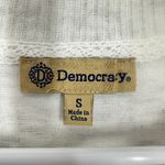 Democracy Womens Sweatshirt Cream Stitch Detail Pullover Top Size S NWT Soft Photo 7