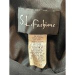 SL Fashions 90s Blck Pink Floral Embroidered Connected 2 Piece Maxi Dress 12 NWT Black Photo 6