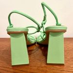 Marc Fisher LTD Giada Women's Green Leather Block Heeled Sandals Size 8M Photo 7