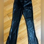 Shinestar Black Flare faux leather Jeans women Medium Photo 0