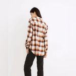 Madewell  Flannel Side-Button Oversized Ex-Boyfriend Shirt in Bickett Plaid Photo 6
