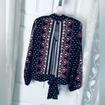 Venus Choker tie back cut out v neck blouse top boho bohemian size XS Photo 6