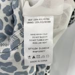 One One Six New Ruffle Bodice Dress V-Neck Long Sleeve Animal Print Black Grey White Photo 18