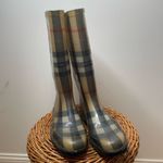 Burberry  Rain Boots Waterproof Rubber Nova Check Size 39‎ Plaid Print Outdoor Photo 1