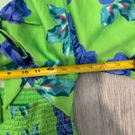 Free People  Mini Dress Cassie Dress Lime Blue Size S Summer Dress Photo 13