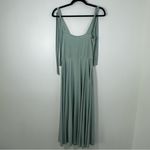 Reformation  Tie Shoulder Seafoam Green Midi Dress Wedding Coastal Size S Photo 1