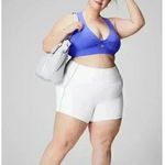 Fabletics White Oasis PureLuxe High Waisted Shorts, XXL Photo 0