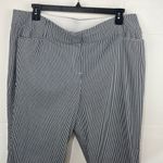 Lane Bryant  The Allie Pants Capri Gray/White Stripes size 20 Photo 1