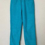 Free People X Ragged Priest jumbo Corduroy Dad Jeans TURQUOISE size 24 Photo 6
