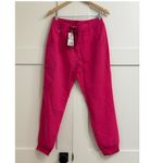 FIGS Women's Zamora Jogger Scrub Pants in Shocking Pink, Size Medium Photo 8