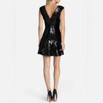 Dress the Population  Marilyn Sequin Sleeveless V-Neck Mini Dress Black Sz Large‎ Photo 4