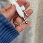 Hollister  California Graphic Hoodie Floral Sleeve Embroidery Gray Pullover M Photo 4