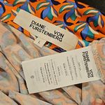 Diane Von Furstenberg 💕💕 Abigail Midi Wrap Dress Mandarin Print Large *ALTERED* Photo 16