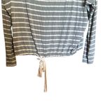 Eberjay eberjey Pajama Lounge Top Women Small Multicolor Stripe Drawstring Waist Slouchy Photo 3