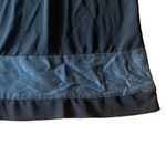 White House | Black Market WHBM Black Knee Length Silk Accent Shift Dress XS LBD Photo 3