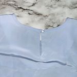 Karen Scott  | Short Sleeve Blouse Shoulder Pads Vintage | Blue | Womens | L Photo 4