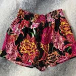 Xhilaration Floral Pull On Elastic Waist Pockets Shorts Tropical Y2K Size Medium Photo 0