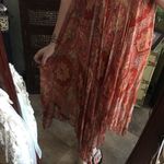 ABS Allen Schwartz Vintage ABS Silk Rhinestone Embellished Chiffon Halter Dress Size 10 Photo 1