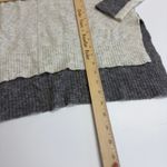 Athleta  Sweater Womens Small Cream Grey Transit Colorblock Merino Wool Blend Photo 11