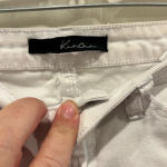 Kancan White Mid Rise Skinny Distressed‎ Destroyed Ripped Jeans size 5 / 26 Photo 2