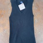 Gap Preppy Black  ribbed sweater vest sz m Photo 1
