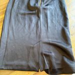 Givenchy  Designer Black Pencil Skirt Sexy Sleek Runway Flawed Size 38 Gold Zip Photo 3