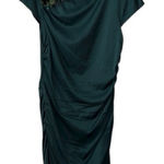 Ali Ro Anthropologie Silk Peacock Feather Dress Size 10 Photo 0