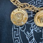 Versace   -RRRE- HRD TO FIND Gold Rope Chain Necklace with Medallions Crystals. Photo 3