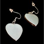 Trump 2024 MAGA Earrings Patriotic New Heart Shaped Dangle Hooks Electi… Blue Photo 11