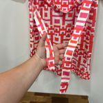 J. McLaughlin  Womens Brynn Dress XS NWT $228 Brown‎ Catalina Pink White Geo Block Photo 2