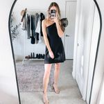 Cinq à Sept Cinq a Sept One Shoulder Tulle Puff Sleeve Black Dress Photo 3